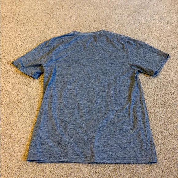 League Heather Blue Great Smoky Mtns Park Short Sleeve Tee with Stripes - Picture 5 of 5